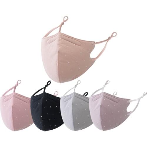 Fashion Print Face Masks For Adult Women Breathable Cotton Fabric Cloth Masque Unisex Washable Reuse Dustproof Masks Decoration