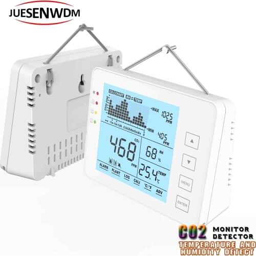 People greenhouses air quality monitor co2 Leak Detector with Alarm System and temp humi tester