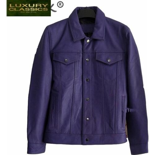 Leather Winter Autumn Genuine Jacket Men Streetweaar Real Leather Coat Man Moto Biker Vintage Cow Leather Jackets Coats