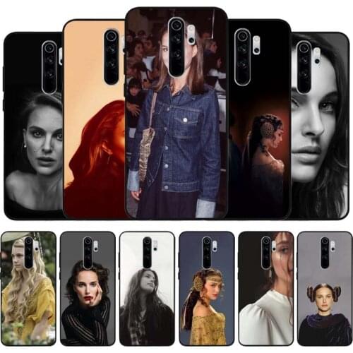 Natalie Portman black Silicone Phone Case For Redmi note 9 8 7 Pro S 8T 7A Cover
