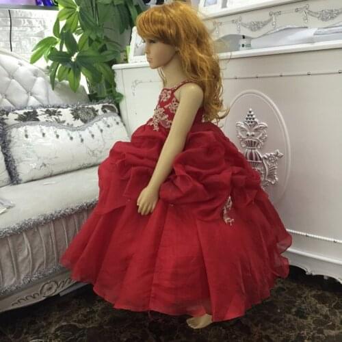 2020 new fashion childrens clothing children Princess Pompon acting costumes childrens evening dress banquet costumes