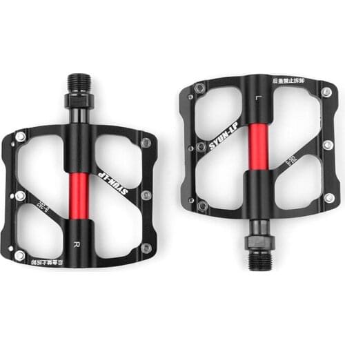 2021 New Bearing Mountain Bike Fixed Bearing Mountain Anti-Skid Bicycle Pedal Platform Car Flat Alloy Pedal Road Three