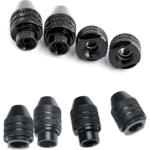 Wholesales 0.5-3.2mm Drill Chuck Keyless For Dremel Rotary Tools Keyless Drill Bit Chucks Adapter Converter Universal Mini Chuck