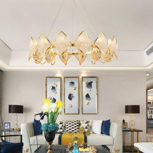 Luxury Modern Chandelier Lighting For Dining Room New Design LED Crystal Lamp Kitchen Island Decor Crystal Chandeliers