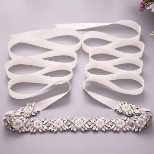 OLOMLB Bridal Belt Golden Women Belt Bridal Beaded Belts Wedding Dress Belt Beads Bridal Sash Belt Women Dress Accessories
