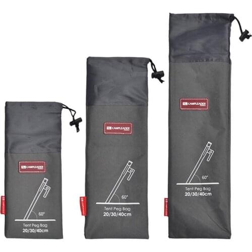 Outdoor Camping Equipment Stake Storage Bags Tent Accessories Hammer Wind Rope Tent Pegs Nails Storage Bag Camping Pouch