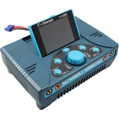 ICharger 308Duo 1300W Two-Way High-Power Model Airplane Balance Charger Multi-Function Charger For Rc Plane / Rc Drone Parts
