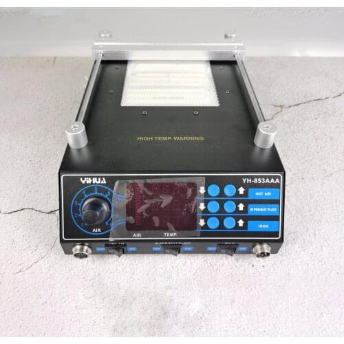 110V/220V Infrared BGA Rework Station 3 In 1 Preheating Station Hot Air Repair Station YIHUA-853AAA
