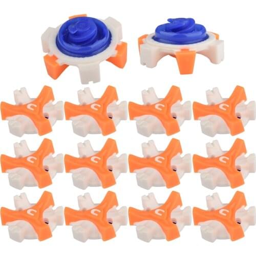 14 pcs TPR Golf Shoe Spikes Replacement Champ Cleat Fast Twist Screw Studs Stinger Golf Accessories Tri-Lok Shoe Spikes