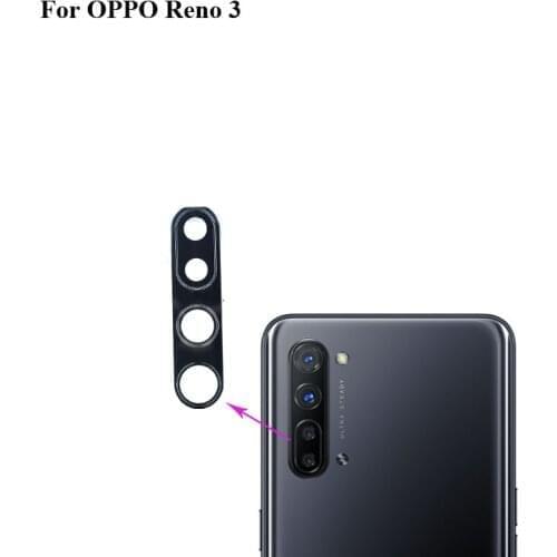 2PCS For OPPO Reno 3 Replacement Back Rear Camera Lens Glass Parts For OPPO Reno3 test good Re No 3