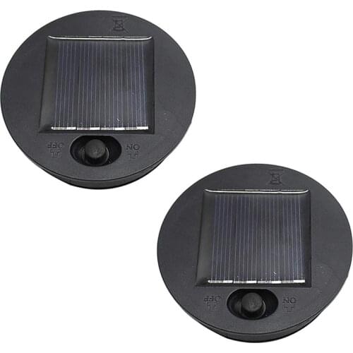 2Pcs Solar Lights Replacement LED Solar Panel Lantern Lid Lights Bulb Replacement Part for Hanging Lanterns Light Decor