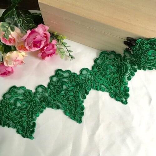 3Y/Lot Green can bone lace for wedding decoration 3D lace fabric handmade accessories