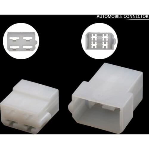 4 Pin Oxygen Sensor Inserts White Plastic Connectors With Terminals DJ70411-6.3-11 / 21 4P Automotive Connectors
