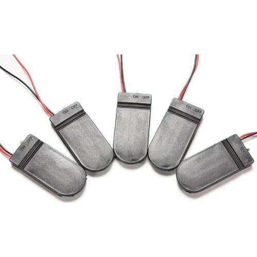 10Pcs CR2032 Coin Cell Battery Socket Holder Case Cover With On / Off Switch 3V X2 6V Battery Storage Box