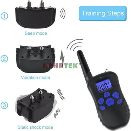 998DRB Dog Training Collar Rechargeable and Rainproof Remote Dog Shock Collar with Beep, Vibra and Shock Electronic Collar