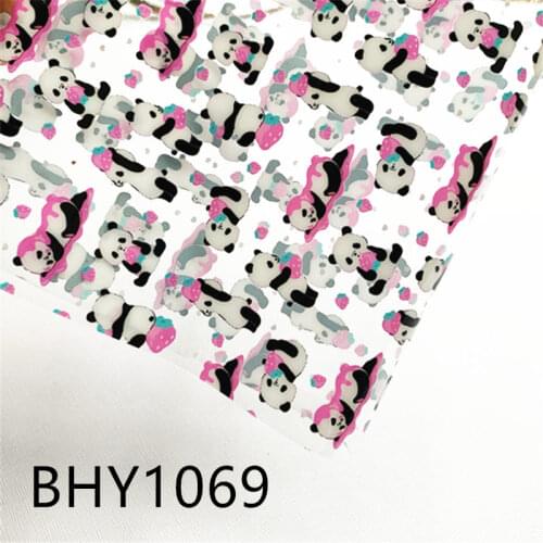 A4 20*33CM classic print cartoon Transparent UV clear print pvc fabric for DIY accessories BHY1069