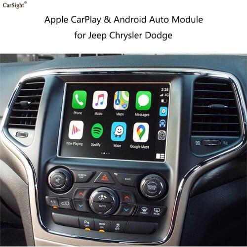 CarSight Apple Carplay Android Auto Front / Rear Camera Add ON For Jeep RA3 RA4 Compass Wrangler Renegade Uconnect 8.4" Display