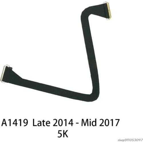 Free Ship Replacement LCD LVDS Dispaly Screen Cable Flex Video Cable Compatible for iMac 27in A1419 Late 2014toMid 2017 Dropship