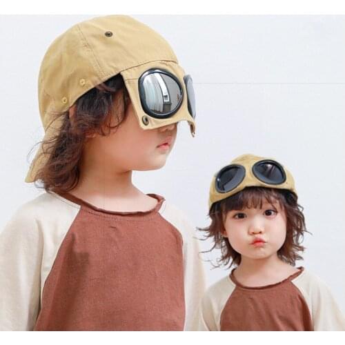 Baseball cap new style childrens glasses hat aviator sunglasses for men and women baby cap female summer бейсболка для мужчин