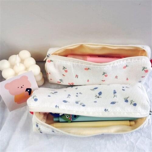 Pencil Cases Kawaii Korean Stationery Pencil Case For School Girl School Case Office Supplies Pencil Holder Fountain Pen Case