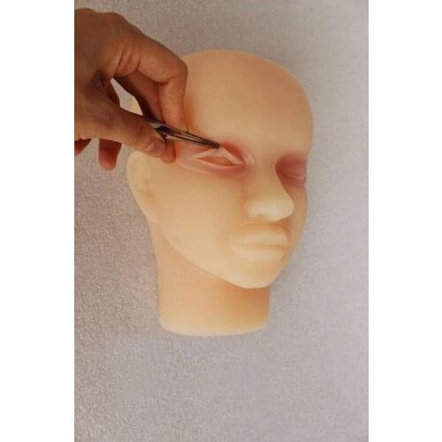 Double eyelid surgery training model dermoid ophthalmology cosmetic surgery double eyelid suture practice head mold