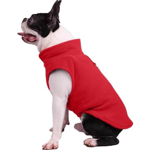 European And American Pet Clothes, Dog Clothes, Thick Solid Color Fleece Pet Dog Supplies