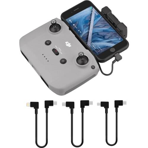 Data Cable for DJI Mavic Air 2/Mini 2 30cm Connect Cable Type-C to Type-C IOS Micro-USB Connector for Phone Drone Accessories