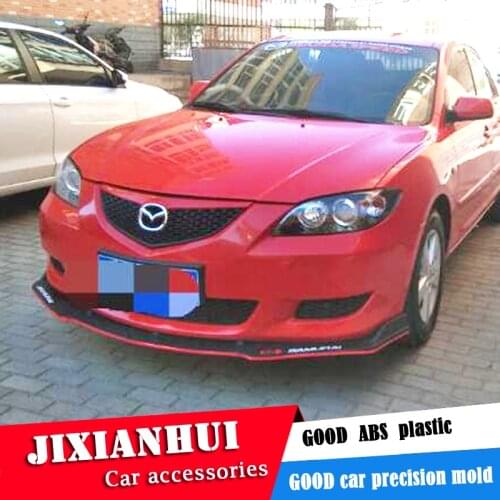 For Mazda 3 Front shovel Body kit spoiler 2006-2013 Mazda3 3 ABS Rear lip rear spoiler front Bumper Diffuser Protector