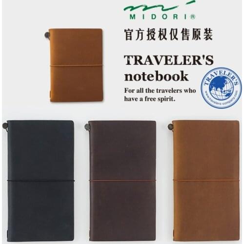 MIDORI travelers travelers leather journal notebook regular passport version journaling inserts inner page Sticker