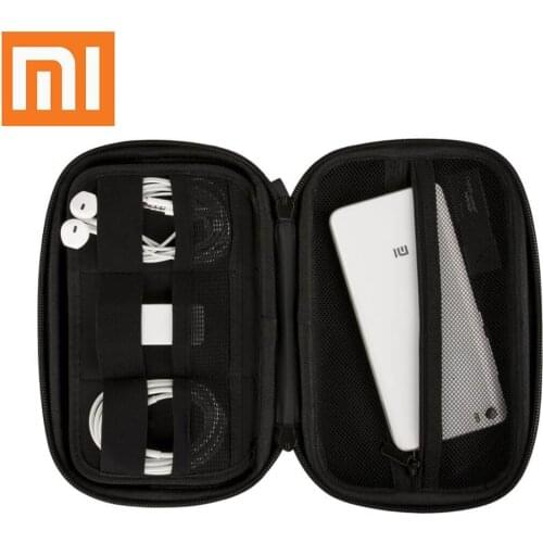 Xiaomi Youpin Multifunction Storage Box Headset Dustproof Compression Resistant Waterproof Zipper Elastic Grid Lightweight