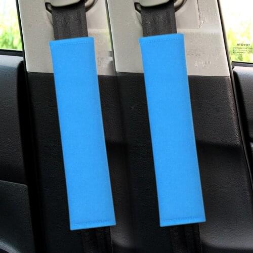 2pcs Car Safety Seat belt Cover Shoulder Pad Car styling for Volkswagen Skoda Renault Mazda Nissan Audi Peugeot Mazda Kia