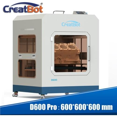 CreatBot D600 Pro large print size 600 600 600 dual extruder 3d metal printer high precision China industrial desktop 3d printer