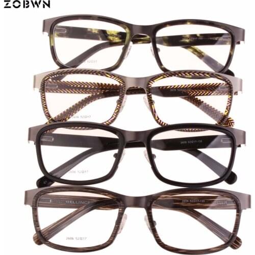 Men Big Square Spectacles Fashion Flexible Acetate Glasses Frames oculos de grau masculino Point men can put prescription lens