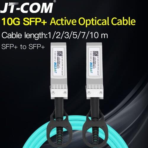 Free shipping 10G SFP+ to SFP+ AOC Cable 1m 2m 3m 5m 7m 10m SFP Module OM2 Active Optical Cable Support custom length