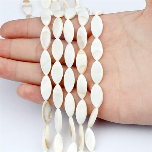 Wholesale Natural Shells Loose Beads Freshwater Mother Of Pearl Horse Eye DIY Jewelry Necklace Bracelet Earring Making Accessory