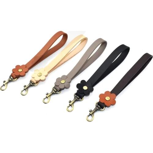 Clutch Bag Wrist Strap Vegetable Tanned Leather Bag Belt Purse Wristlet Handle for DIY Handbag Replacement Accessories KZ0116