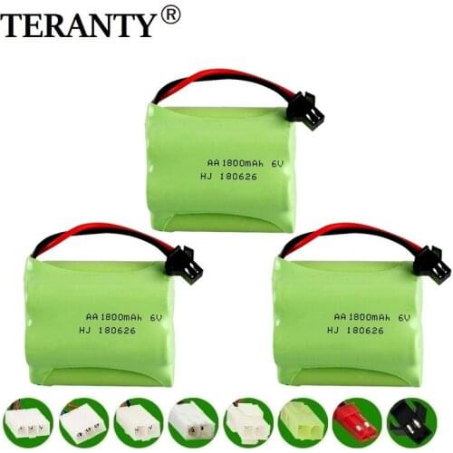 T Model ) 6v 1800mah NiMH Battery For Rc toys Cars Tanks Robots Boats Guns 6v Rechargeable Battery AA Battery Pack 3Pcs