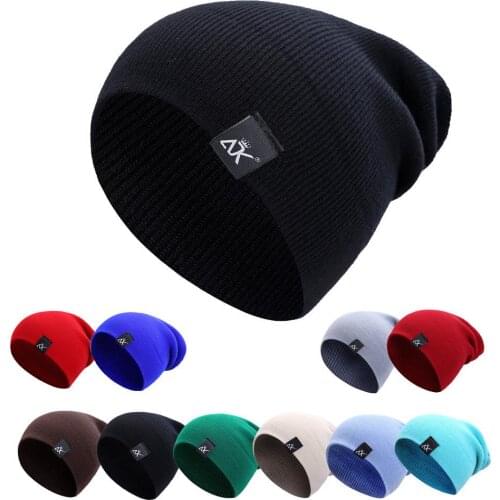 2021 100% New Hat cotton blend hip hop beanies girl winter cap adk label knitted hat unisex solid color bonnet