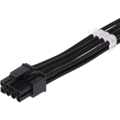 30/40CM Black GPU PCI-E 8 Pin (6+2) Male to Female Power Extension Cable for PC Drop shipping