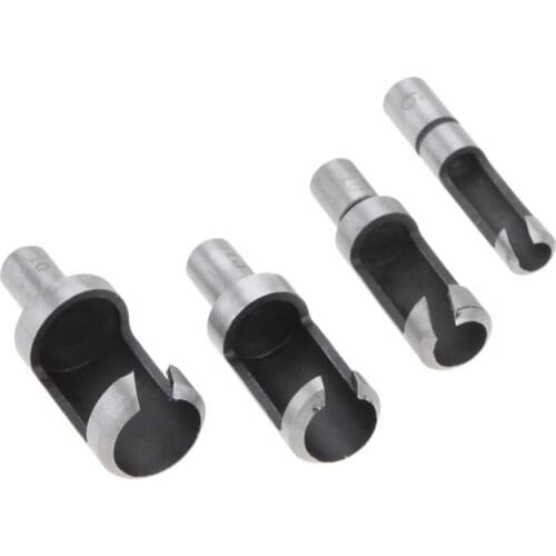 4pcs Drill to take a round wooden cork knif cutting machine drill sets of electric tools woodworking cutting machine