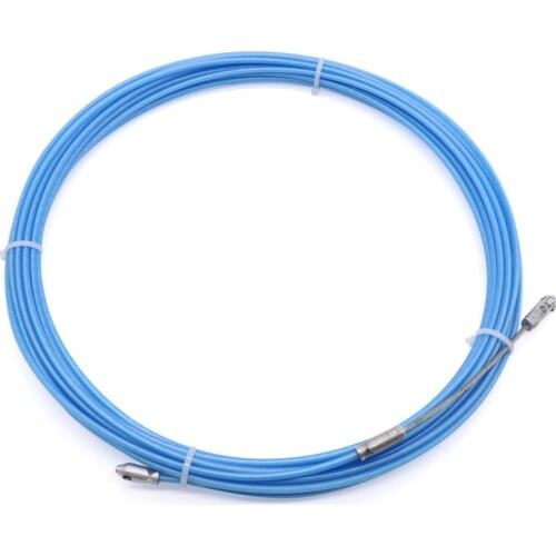 5-50m Blue Nylon Electrician Tape Conduit Ducting Cable Puller Tools Wheel Pushing Wiring Installation Wall Line Tool Parts
