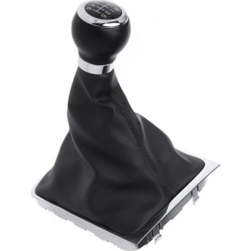 6 Speed Leather Car Manual Gear MT Shift Knob Gaitor Boot F19A