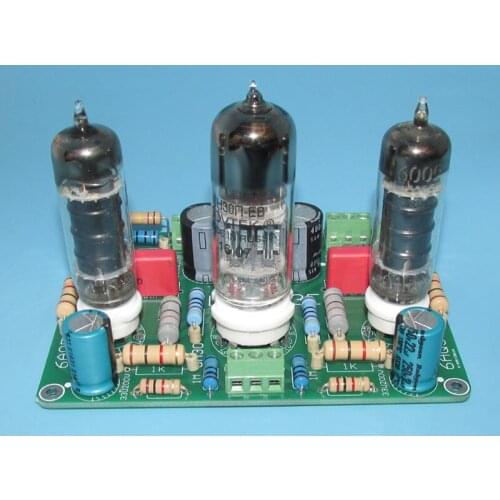 6H30 + 6AQ5 active load pre-amplifier board, dual-channel design, low internal resistance and large dynamic