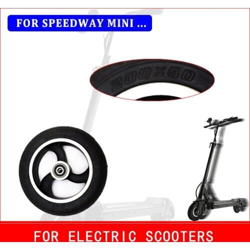 8 Inch Solid Tire Alloy Wheels for Speedtrott GX14 Speedway Mini 4 Pro Rear Wheels 200x50 Explosion-Proof Electric Scooter Wheel