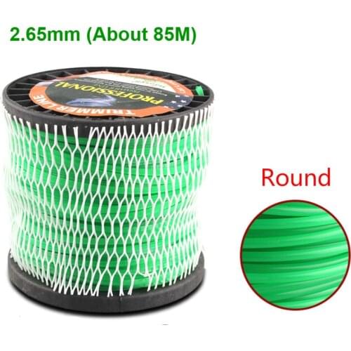 85M Nylon Strimmer Line 2.65/3mm Diameter Cord Grass Trimmer Line Grass Cutting Weed Cutter Trimmer Replacement Part