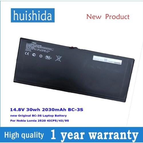 14,8 V 30wh BC-3S New laptop battery for Nokia Lumia 2520 4ICP5/43/95 2030mAh series