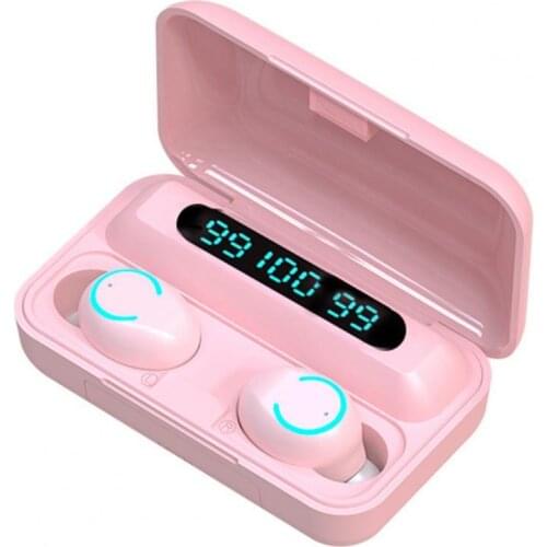 F9-9 Bluetooth 5.0 Heavy Bass In-ear Wireless Earphone Earbuds for Phone Earpiece Headset Ergonomic In-ear Durable Lightweight