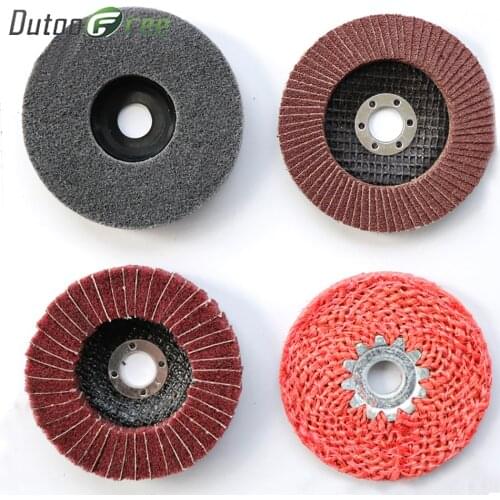 Dutoofree Angle Grinder Tools for Metal Finish Coarse to Fine Polishing Abrasive Grinding Disc In Stock Drill Attachment