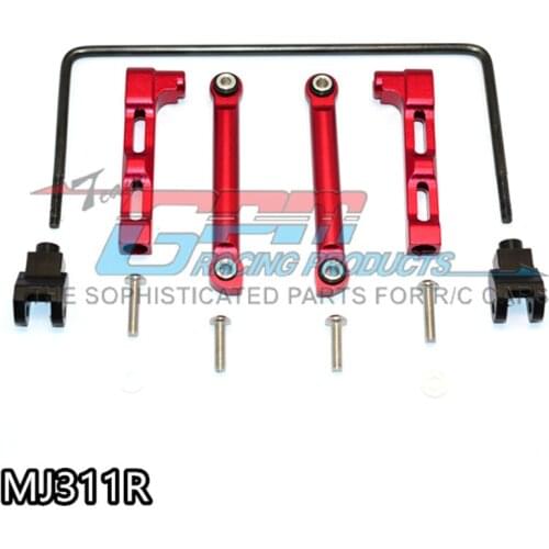 GPM ALUMINUM+HARD STEEL REAR ANTI-ROLL BAR For AXIAL SMT10 GRAVE DIGGER AX90055 RC Upgrade