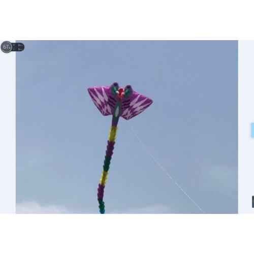 Games new single line kites flying bird toy fish windsock giant kite huge dinosaur tail soft ripstop fabric jellyfish kite bar